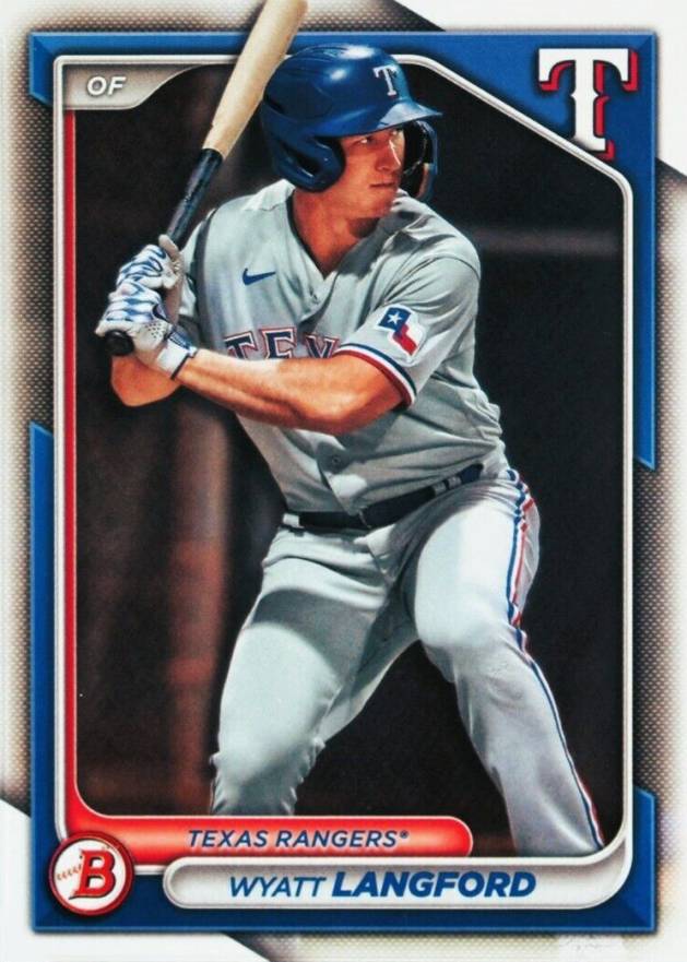 2024 Bowman Paper Prospects Wyatt Langford #BP64 Baseball Card