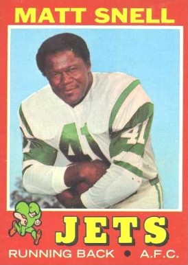 1971 Topps Matt Snell #205 Football Card