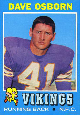 1971 Topps Dave Osborn #225 Football Card