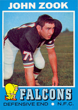 1971 Topps John Zook #166 Football Card