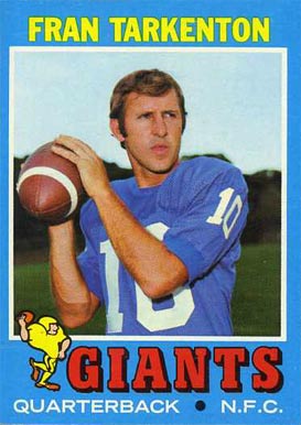 1971 Topps Fran Tarkenton #120 Football Card