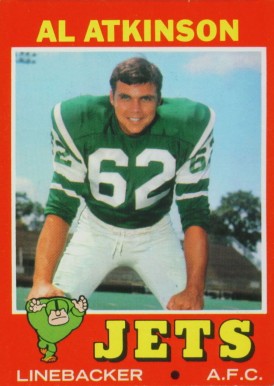 1971 Topps Al Atkinson #48 Football Card