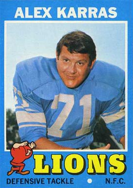 1971 Topps Alex Karras #41 Football Card