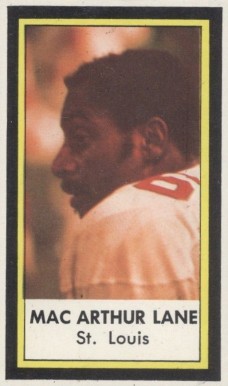 1971 Dell MacArthur Lane # Football Card