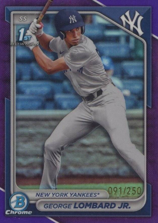 2024 Bowman Chrome Prospects George Lombard Jr. #BCP79 Baseball Card