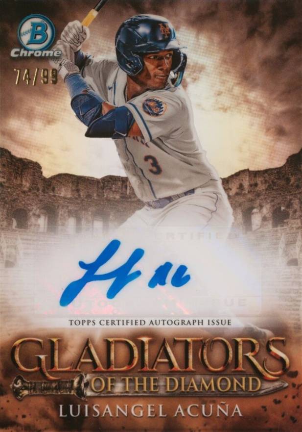 2024 Bowman Gladiators of the Diamond Autographs Luisangel Acuna #GDALA Baseball Card