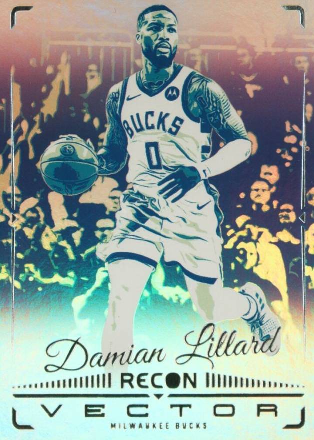 2023 Panini Recon Vector Damian Lillard #13 Basketball Card