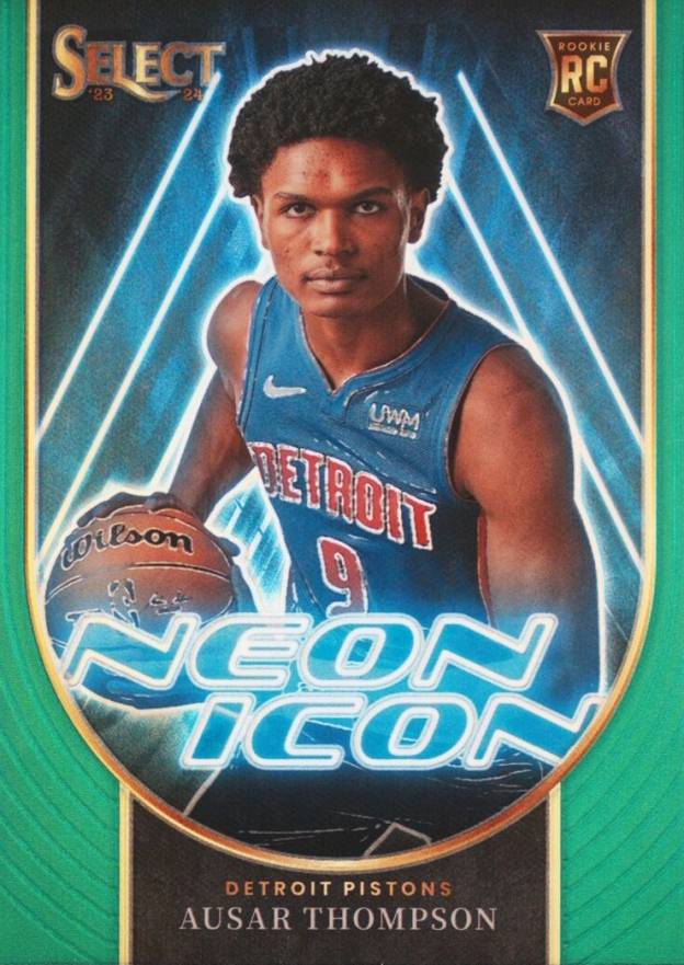 2023 Panini Select Neon Icon Ausar Thompson #2 Basketball Card