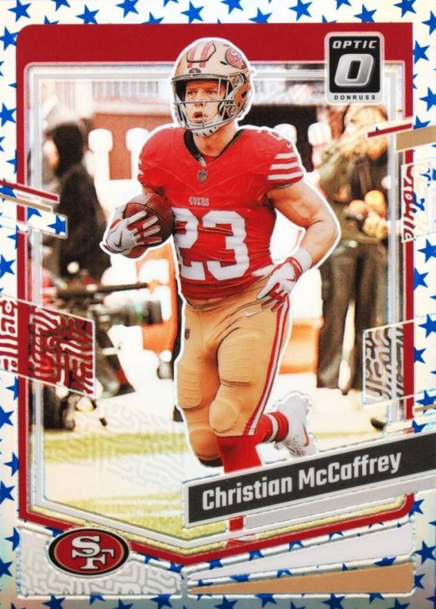 2023 Panini Donruss Optic Christian McCaffrey #169 Football Card