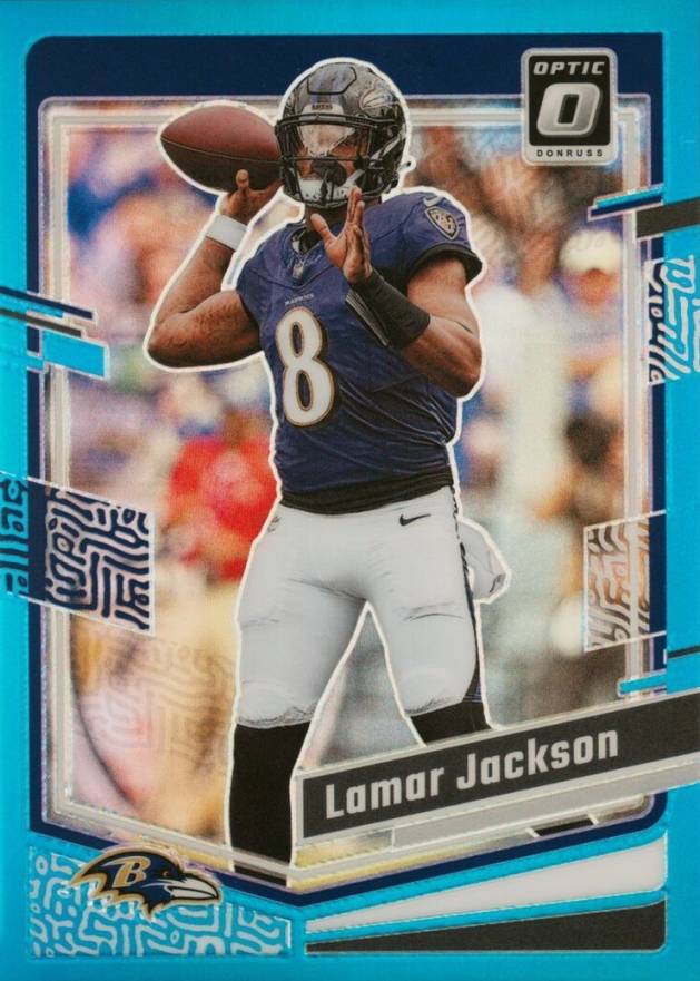 2023 Panini Donruss Optic Lamar Jackson #14 Football Card