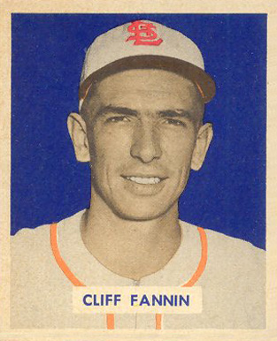 1949 Bowman Cliff Fannin #120 Baseball Card