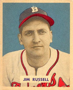 1949 Bowman Jim Russell #235 Baseball Card