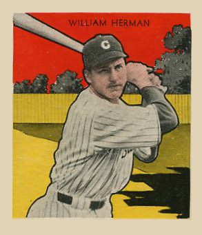 1933 Tattoo Orbit William Herman # Baseball Card