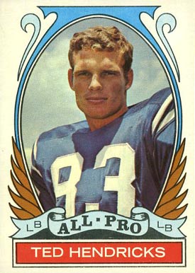 1972 Topps Ted Hendricks #281 Football Card