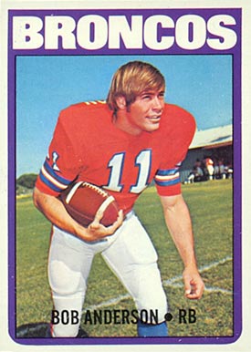 1972 Topps Bob Anderson #154 Football Card