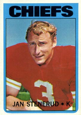 1972 Topps Jan Stenerud #61 Football Card