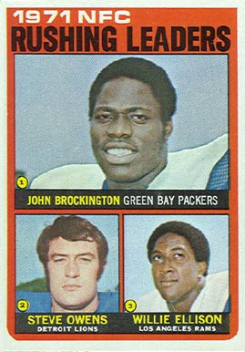 1972 Topps NFC Rushing Leaders #2 Football Card