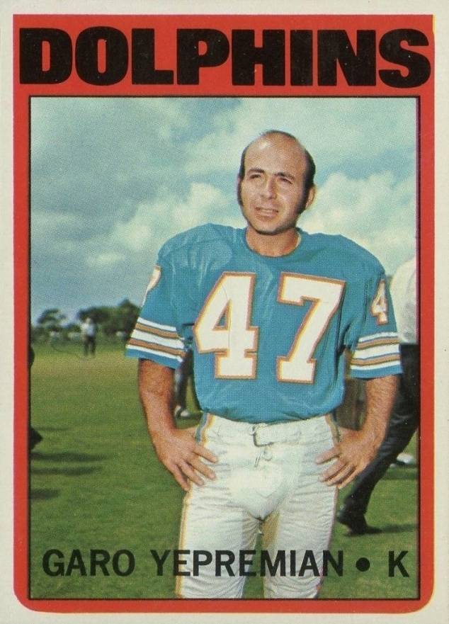 1972 Topps Garo Yepremian #115 Football Card