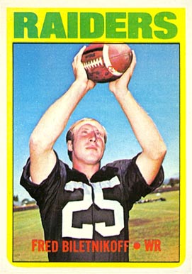 1972 Topps Fred Biletnikoff #210 Football Card