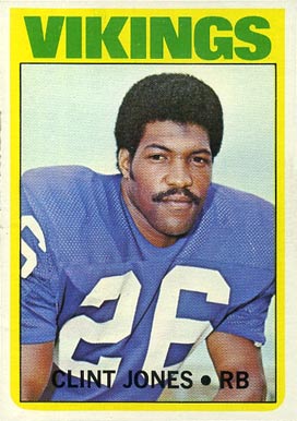 1972 Topps Clint Jones #166 Football Card