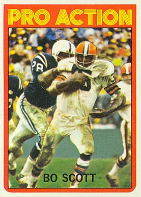 1972 Topps Bo Scott #123 Football Card