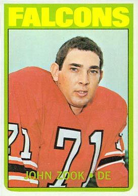 1972 Topps John Zook #91 Football Card