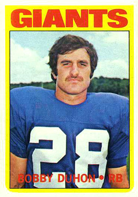 1972 Topps Bobby Duhon #92 Football Card