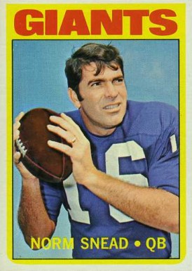 1972 Topps Norm Snead #118 Football Card