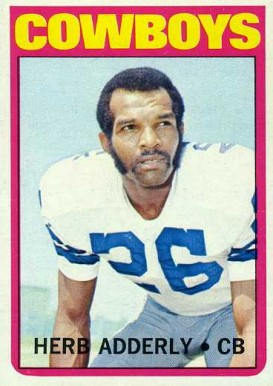 1972 Topps Herb Adderly #66 Football Card