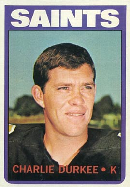 1972 Topps Charlie Durkee #34 Football Card