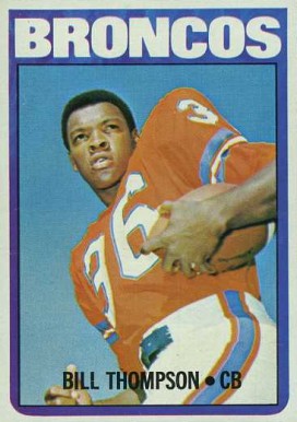 1972 Topps Bill Thompson #24 Football Card