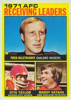 1972 Topps AFC Receiving Leaders #5 Football Card