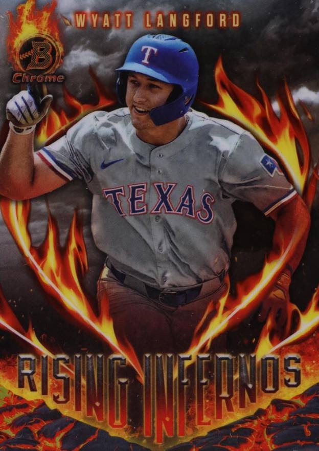 2024 Bowman Rising Infernos Wyatt Langford #RI13 Baseball Card