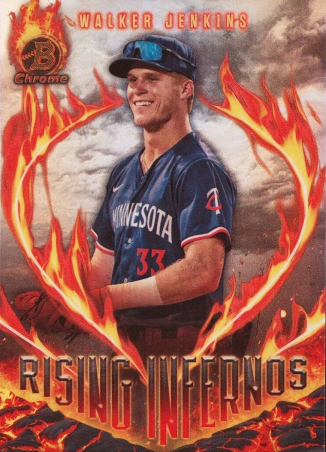 2024 Bowman Rising Infernos Walker Jenkins #RI14 Baseball Card