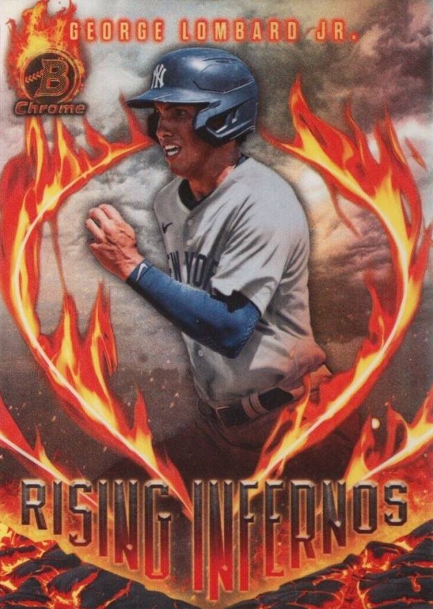 2024 Bowman Rising Infernos George Lombard Jr. #RI15 Baseball Card