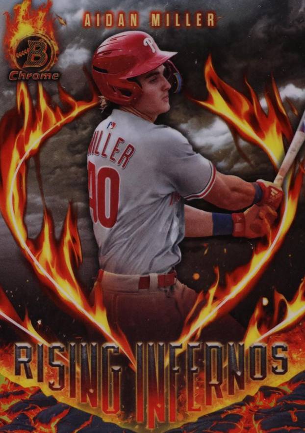 2024 Bowman Rising Infernos Aidan Miller #RI17 Baseball Card