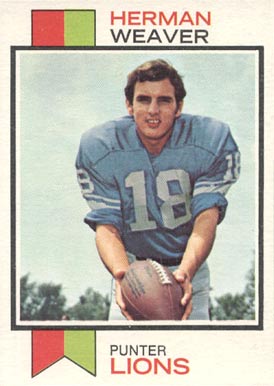 1973 Topps Herman Weaver #279 Football Card