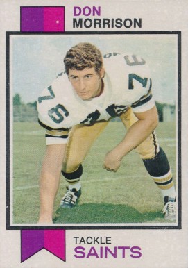 1973 Topps Don Morrison #247 Football Card