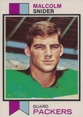 1973 Topps Malcolm Snider #237 Football Card