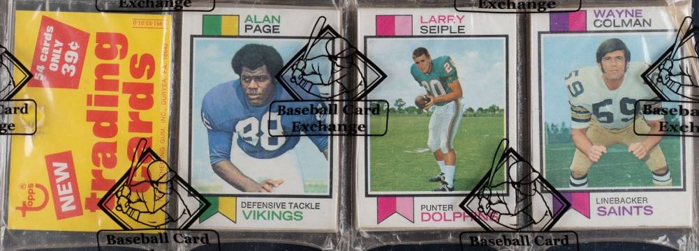 1973 Topps Rack Pack #RP Football Card