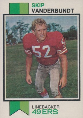 1973 Topps Skip Vanderbundt #527 Football Card