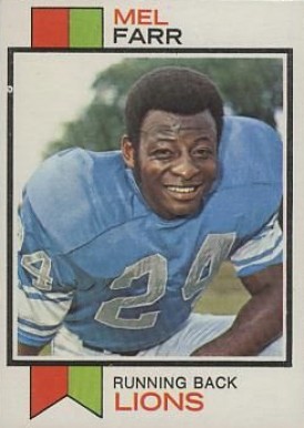 1973 Topps Mel Farr #519 Football Card