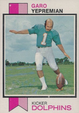 1973 Topps Garo Yepremian #465 Football Card