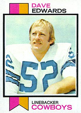 1973 Topps Dave Edwards #369 Football Card