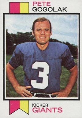 1973 Topps Pete Gogolak #368 Football Card