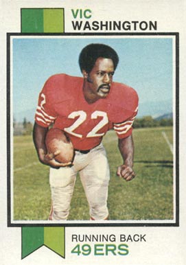 1973 Topps Vic Washington #238 Football Card