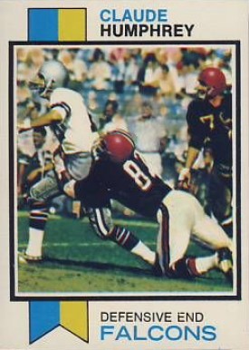 1973 Topps Claude Humphrey #200 Football Card