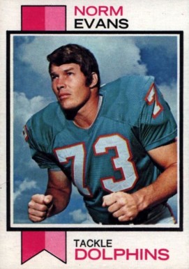 1973 Topps Norm Evans #188 Football Card