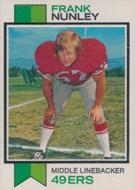 1973 Topps Frank Nunley #95 Football Card