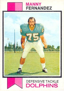 1973 Topps Manny Fernandez #75 Football Card